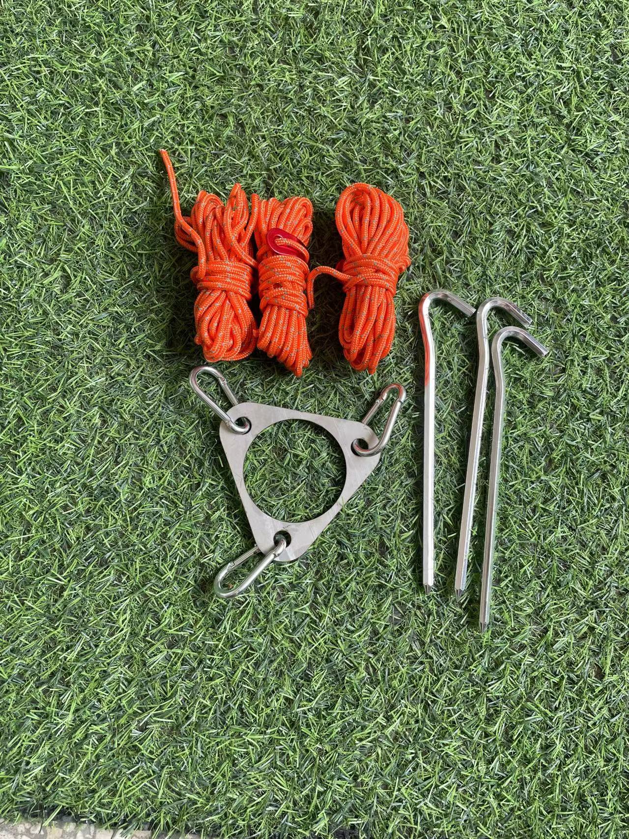 Accesorios de acero inoxidable anti-Marte chimenea aislamiento térmico red de fábrica directa de humo tubería tienda de campaña de bloqueo de humo de camping de alta temperatura vidrio resistente