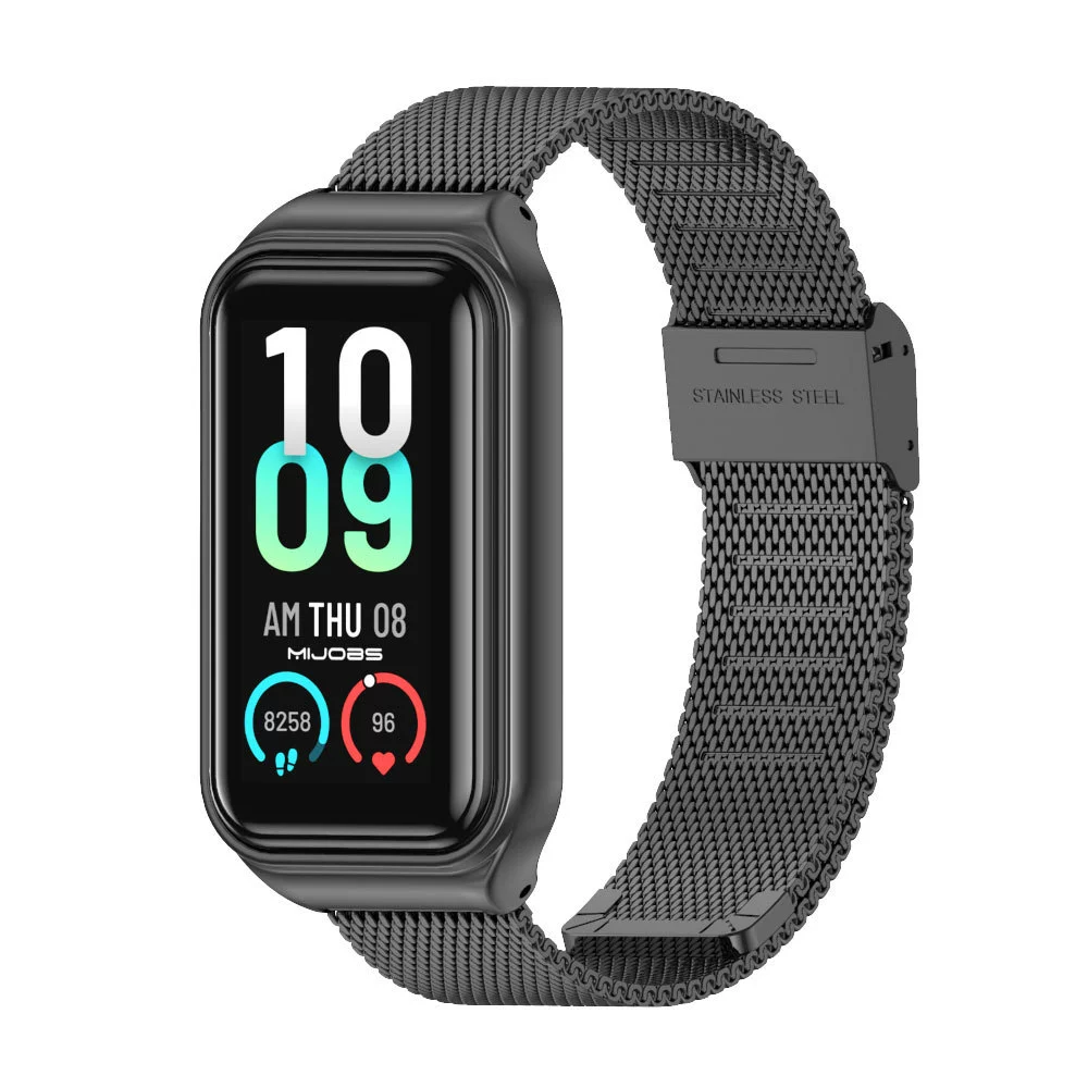 Совместимо с Amazfit Band 7 Huami браслет 5 лент металл три бусины Strite Magland Magnetic Magnetic Suffering