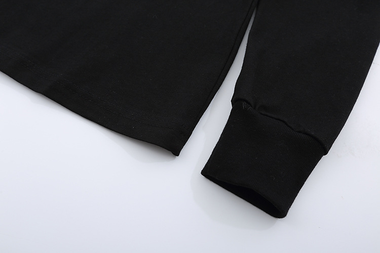 T-shirt à manches longues et col rond avec imprimé de scène nocturne abstraite magique de Street Tide Harajuku Wind C E_voghion.com