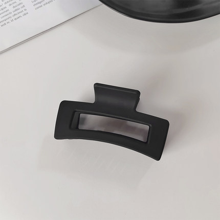 Clip de pelo negro pequeño clip de pelo femenino tocado Cabeza trasera horquilla alta Cola de Caballo horquilla fija clip de tiburón grande al por mayor