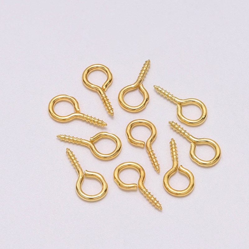 Factory Direct Supply DIY Jewelry Accessories (Sheep Eye Nails) Closed Sheep Eye Screws Sheep Eye Screws 1 Pack 1 Piece