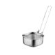 Stainless Steel Spoon Household Kitchen Noodles for Deep-frying and Oil-draining Thickened Filter Mesh Folding Handle Square Lander Spoon
