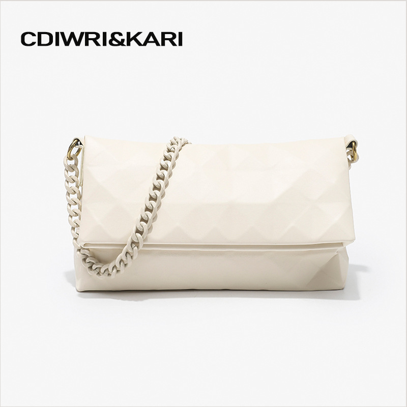 Anti-Sticking Triangle Geometric Bag 2022 New Shoulder Crossbody Chain Pillow Bag Japanese Underarm Small Crowdsourcing Bag Trendy