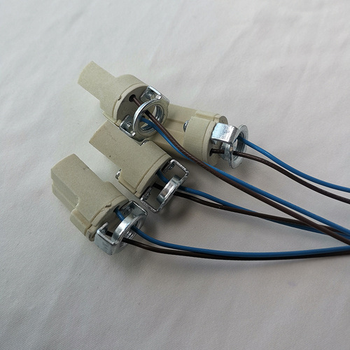 Manufacturer wholesale lamp holder lamp holder G9 light body ceramic lamp holder with wire Guzhen lighting accessories