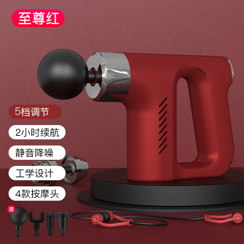 クロスボーダー新型筋膜銃筋肉マッサージ器首経膜機リラックス器電動多機能ミニマッサージ銃|undefined