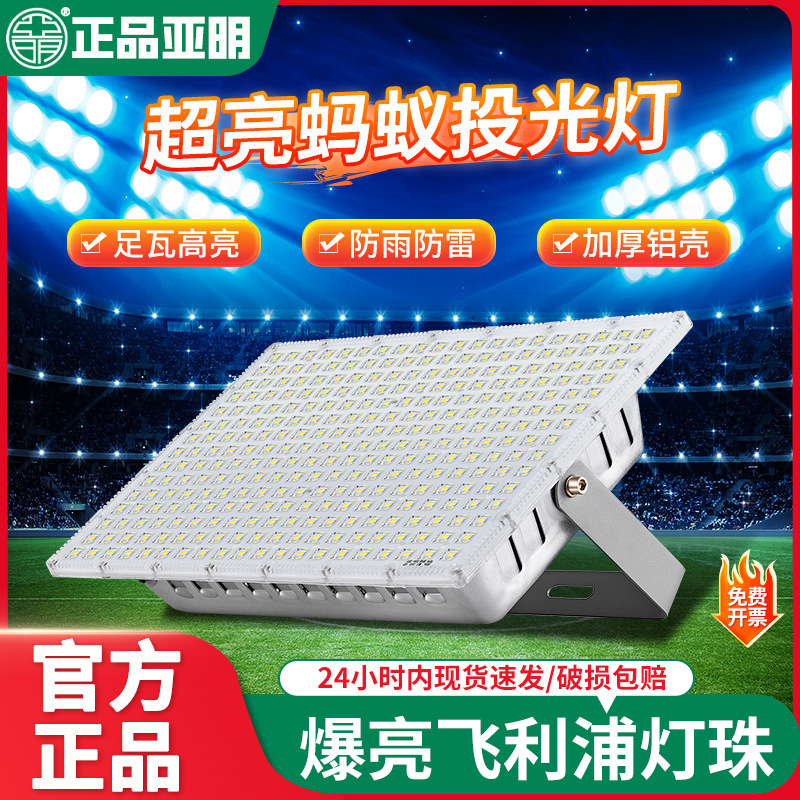 Yaming LED Flood Light Outdoor Lighting Courtyard Outdoor Waterproof Spotlight Engineering Industrial Workshop Low Voltage Flood Light