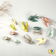 ✅北欧陶瓷墙壁壁挂客厅餐厅墙面装饰挂件墙饰背景墙小鸟挂饰软装