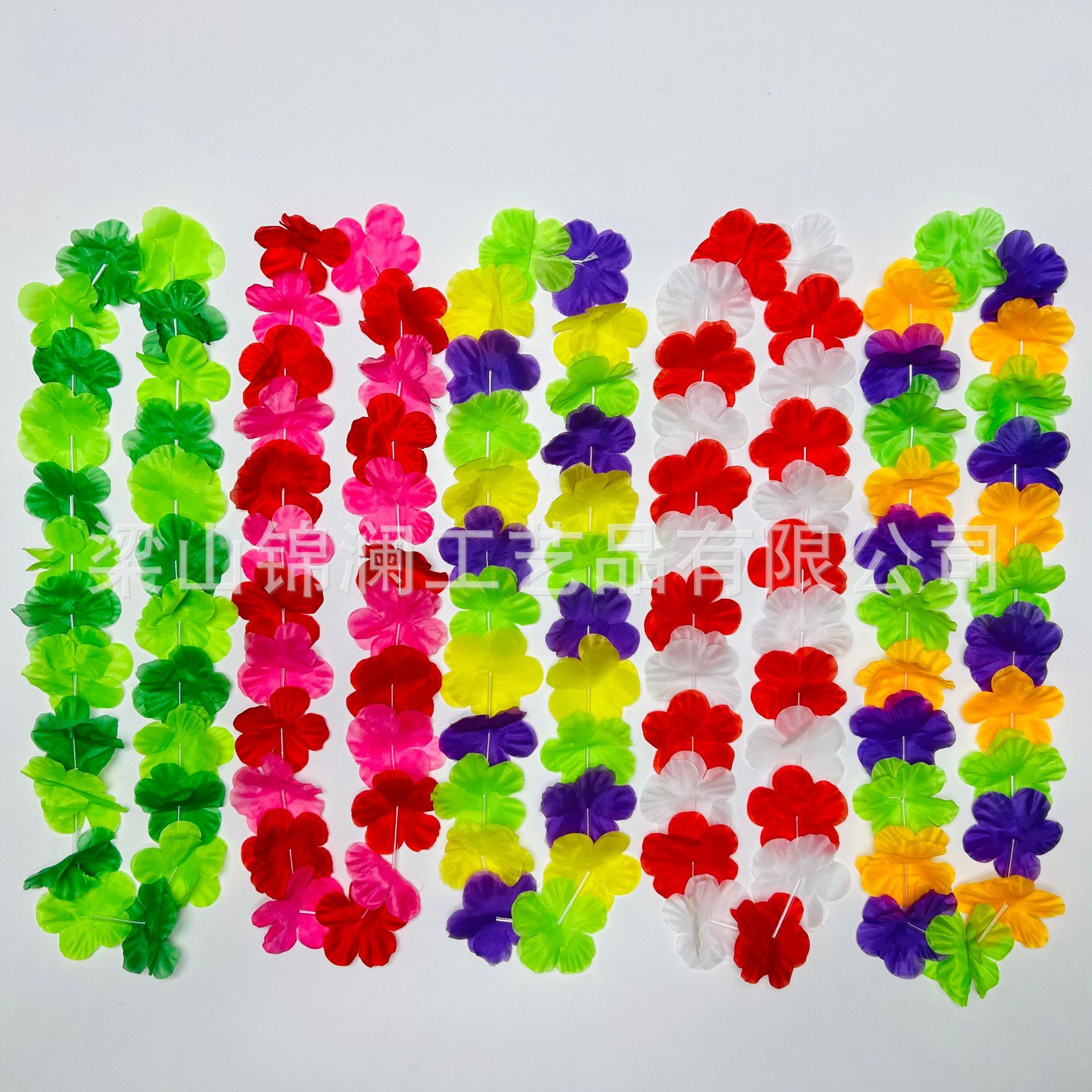 Guirnaldas hawaianas collares de Halloween decoración de desfile de Navidad sin olor comprimible