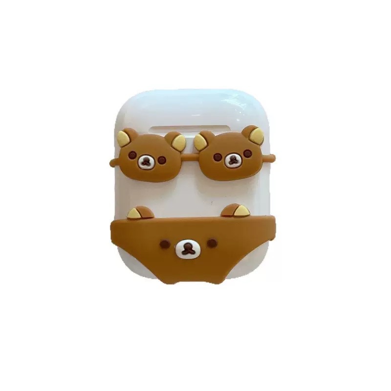 Funda Protectora para Auriculares Bluetooth Apple AirPods 5 de PVC Estilo Animado