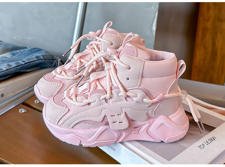 Neue kinder high top sport schuhe in kinder casual laufschuhe nicht-slip papa schuhe mode einzelnen schuhe_voghion.com