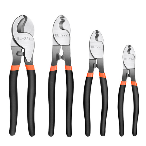 Cable cutting pliers stripping pliers electrician scissors quick electric view multi-functional twisted wire industrial grade crescent wire cutting artifact