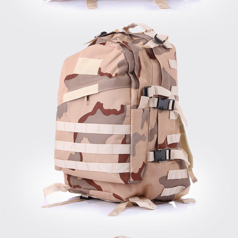 Bolsa de pollo de tres niveles combate campo de batalla selva montañismo mochila de viaje camuflaje 3D mochila táctica bolsa de ataque