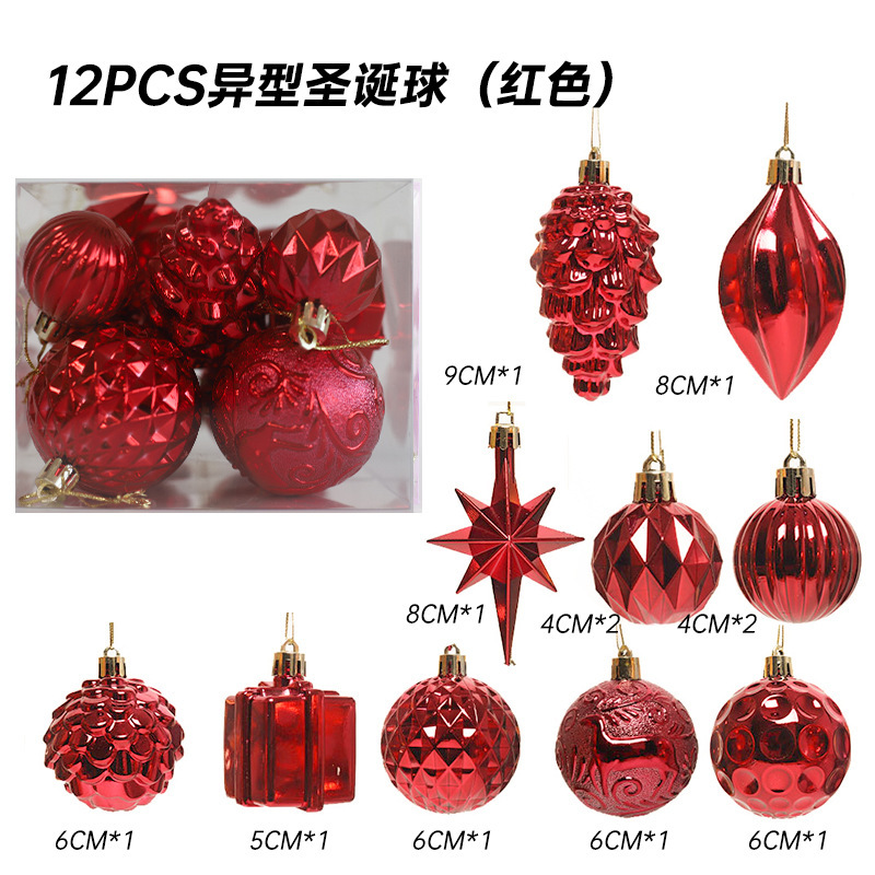 Bola de Navidad árbol de Navidad adornos de decoración colgante de bola de colores accesorios de material de Navidad DIY decoración de Navidad al por mayor