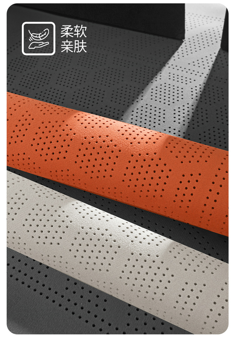 Car Seat Cushion Single Piece for All Seasons, Main Driver's Rear Seat Cushion, Perforated Breathable Suede Leather Seat Cushion