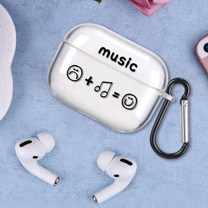 Apple AirPodsPro3に適していますAppleカラフルな音符BluetoothヘッドフォンケースTPU透明第3世代ソフトシェルpro2|undefined