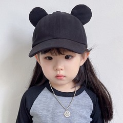 兒童帽子春秋鴨舌帽女童男童寶寶嬰兒可愛棒球帽潮夏季遮陽帽