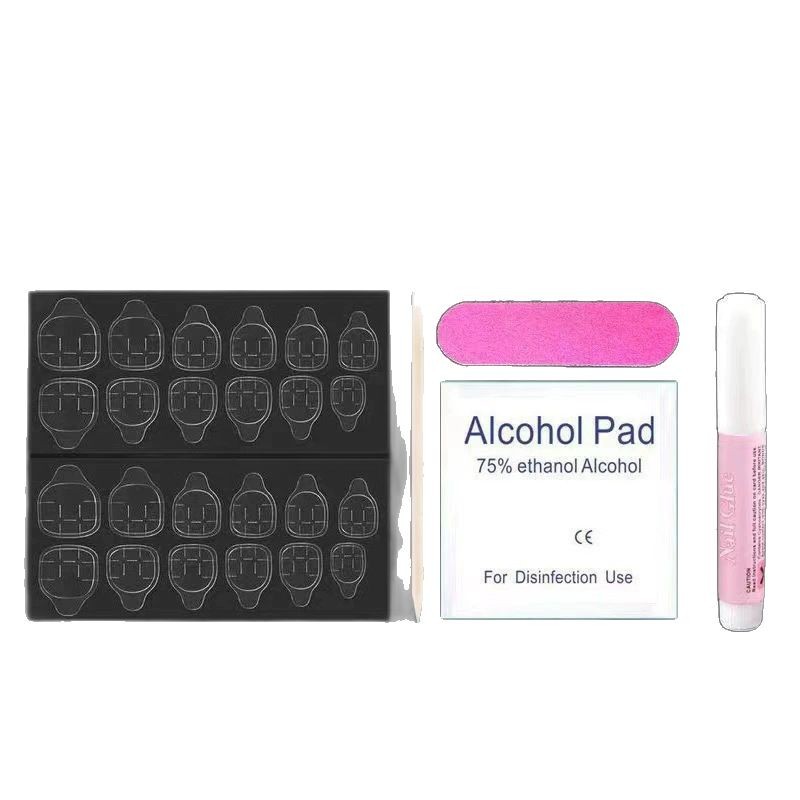 Juego de herramientas para uñas, herramientas para uñas, juego para uñas, juego para uñas, juego para uñas, juego de cuatro piezas de plástico amarillo