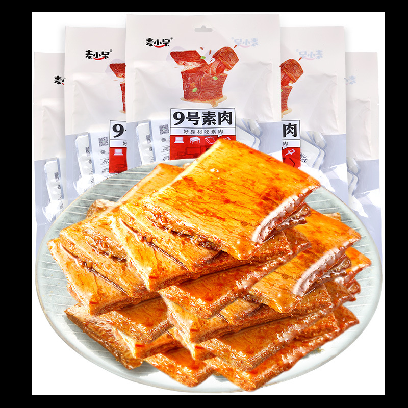 Ma Xiao Dai Hand-Torn No. 9 Vegetarian Soy Protein Bean Dry Hot and Spicy Snack Food Leisure Internet Snack Large Wholesale