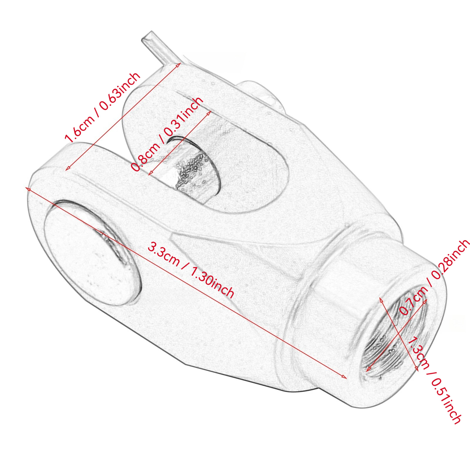 CNC aluminum alloy rear brake connector suitable for Kawasaki KX/KLX series and Suzuki RMZ250