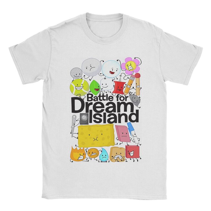 Casual Bfdi Dream Battle T-Shirt Summer Hip Hop T-Shirt Men's Cotton O-Neck 4XL 5XL 6XL Top T-Shirt