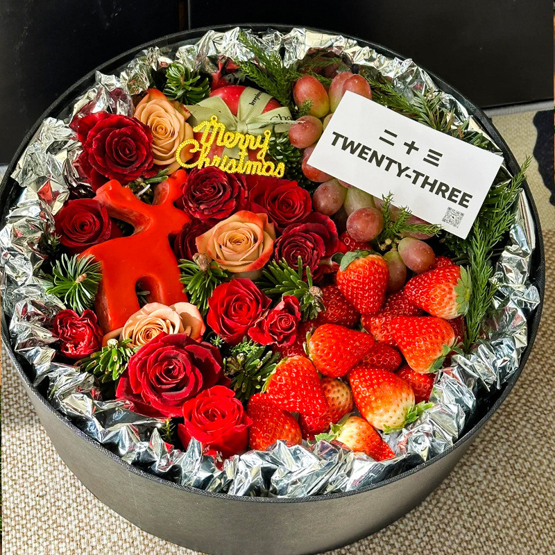 Caja de regalo de frutas Caja de embalaje de alta calidad Caja de regalo de Año Nuevo Caja de regalo de primavera Cubierta transparente Caja de embalaje de alta calidad Caja vacía de mano