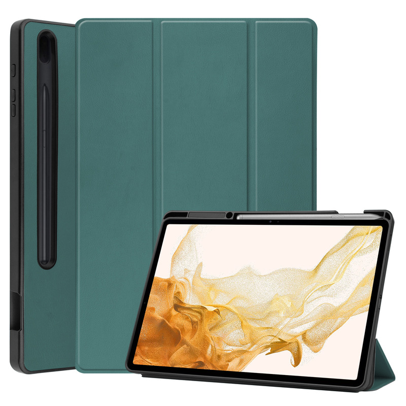 For Samsung Tab S8 Plus protective case with pen slot X800/X806TPU pen slot dormancy case For Samsung Tab S8 Plus protective case with pen slot X800/X806TPU pen slot dormancy case
