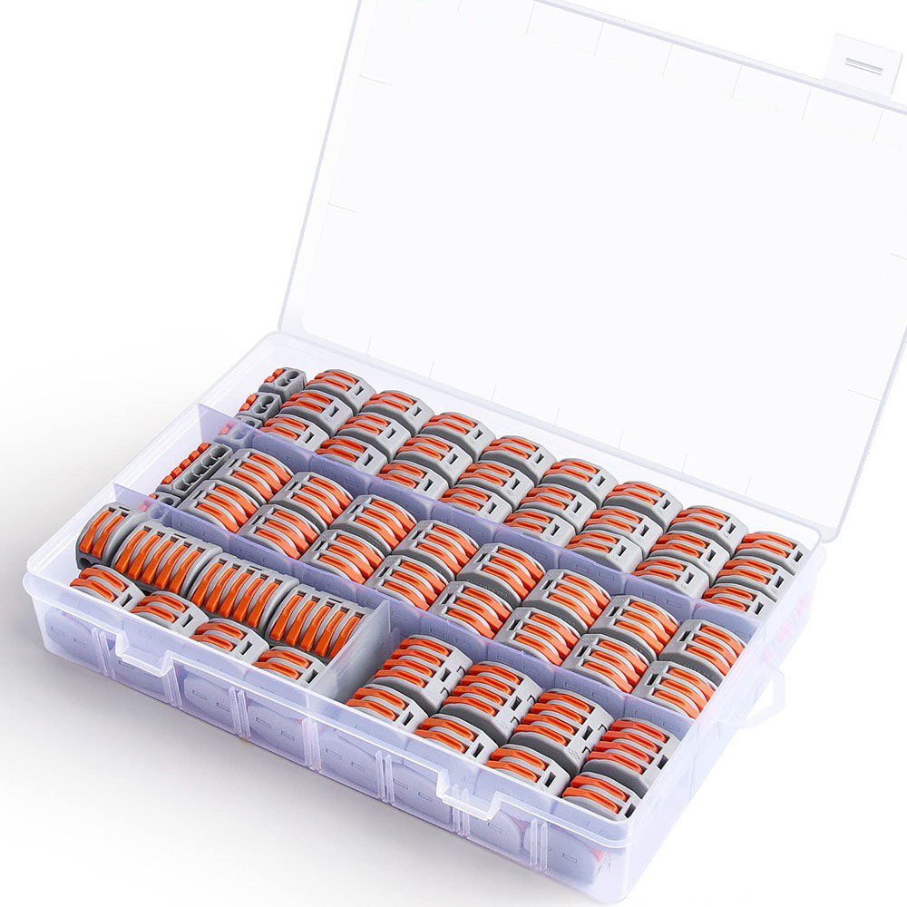 跨境批发85PCS盒装 PCT-212快速接线端子/电线按压并线分线连接器