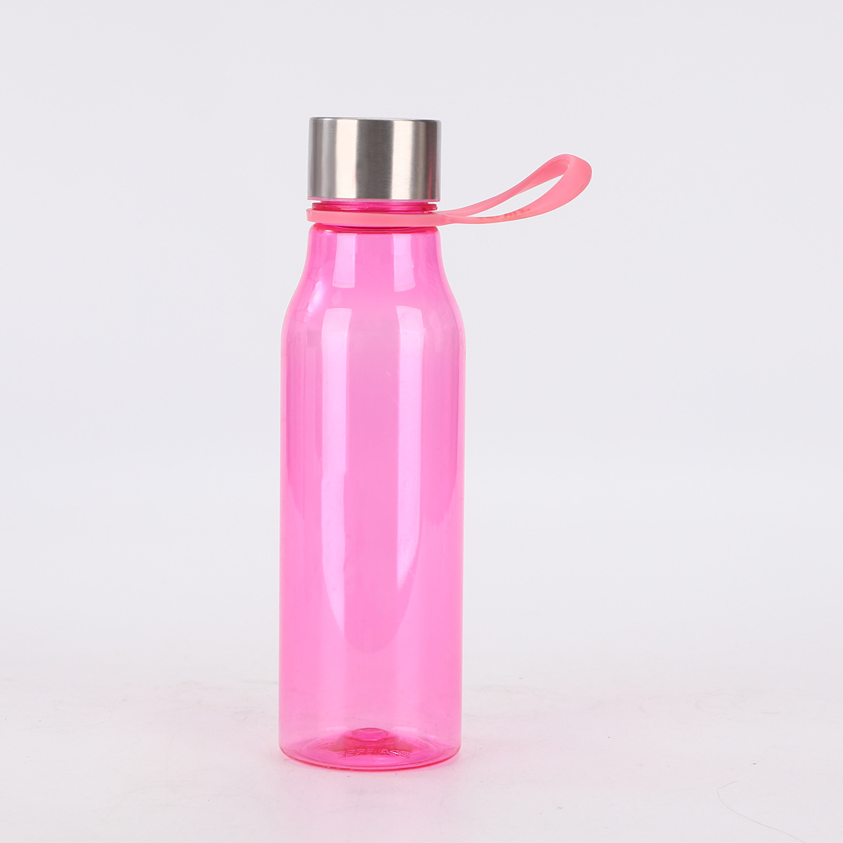 Explosión de nuevos productos de acero inoxidable taza de plástico transparente botella de agua deportiva de moda creativa con cuerda taza de agua portátil al por mayor