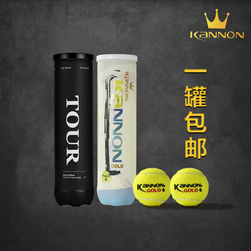 Free Shipping Kanglong Golden Crown Tennis Professional Wear-Resistant High Elasticity Training Ball Competition Ball 3 Pack