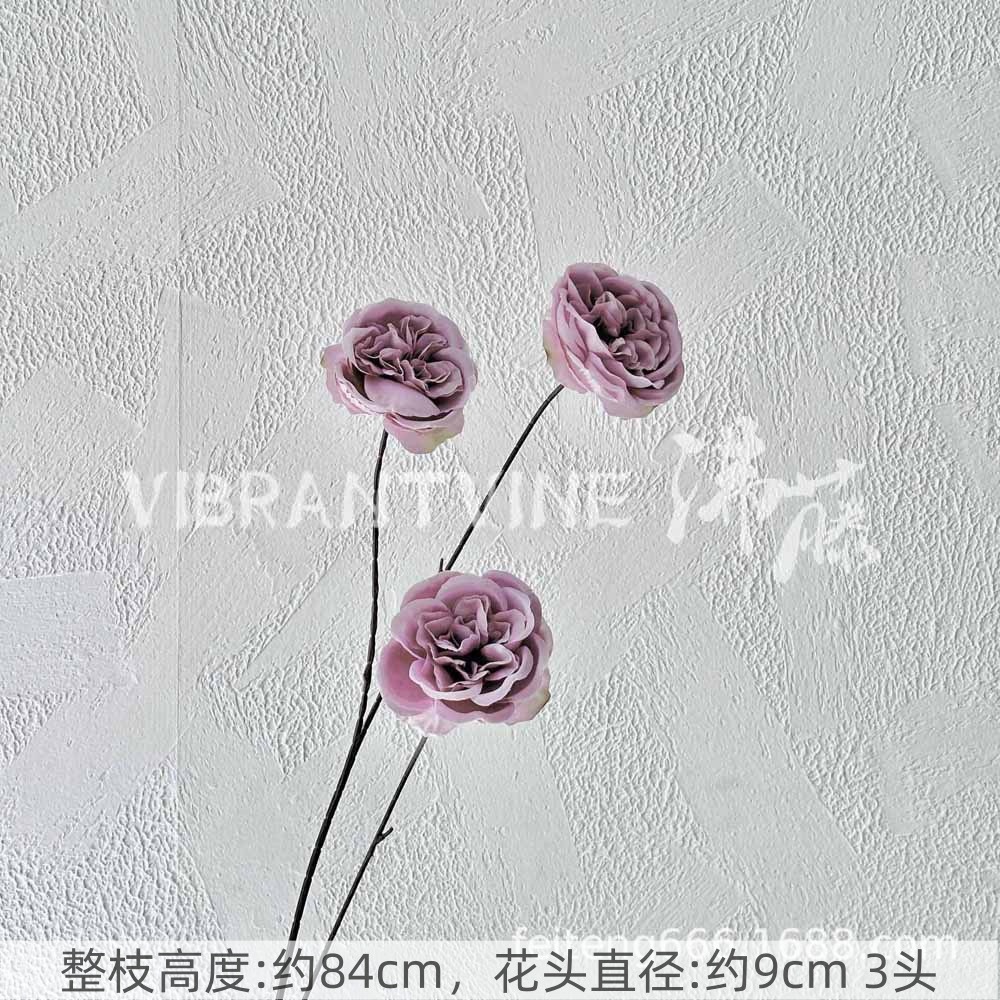 Púrpura de la boda flor artificial salón de bodas Camino de plomo techo arreglo floral Hotel Bienvenido arco piso decorativo flor artificial