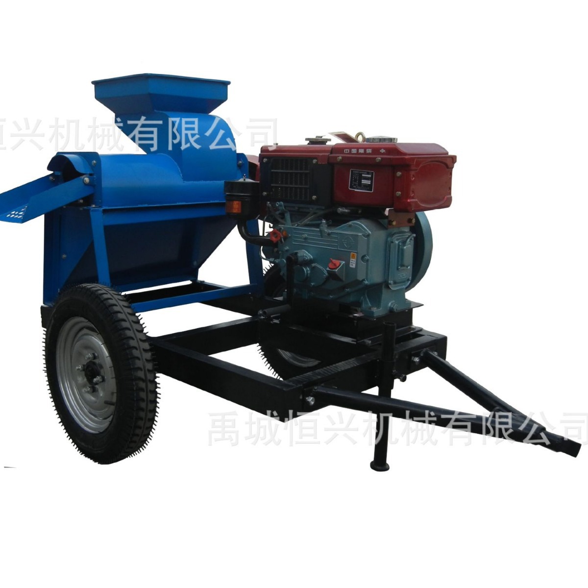 供应玉米脱粒机组5TY-家用大型玉米脱粒机组柴油机电机