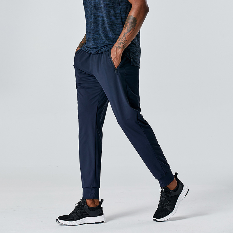 Cross-border AliExpress men's sports casual pants 21 spring and summer new running quick-drying training trousers skinny skinny pants