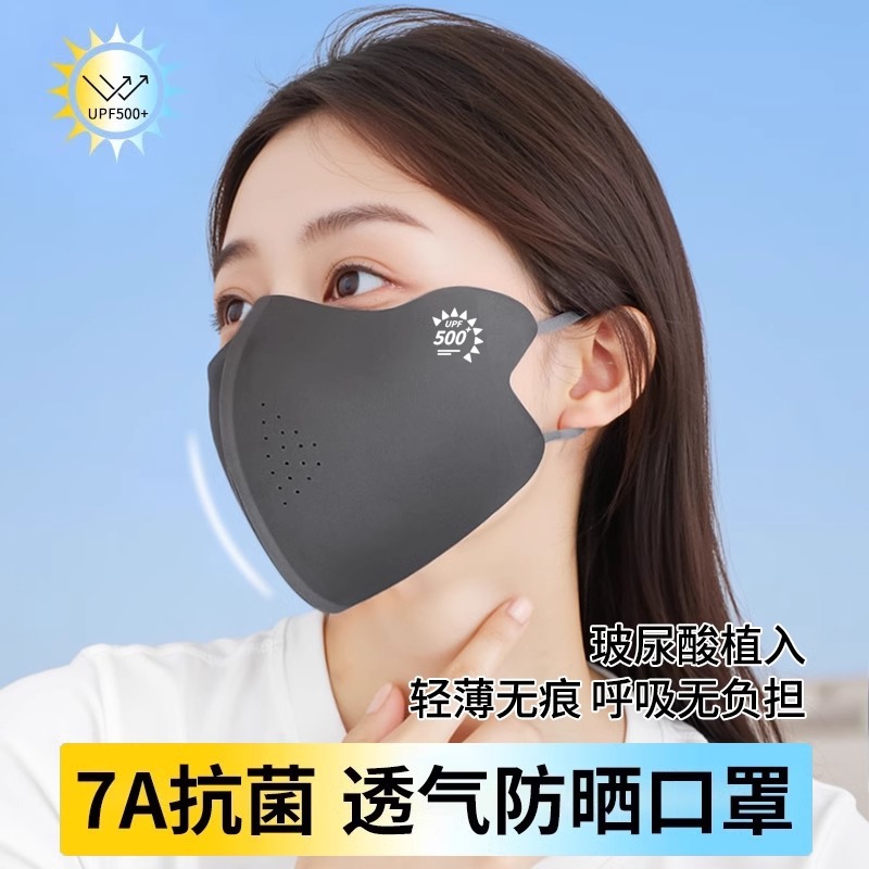 Sunscreen Mask Women's High-value Anti-ultraviolet Eye Angle Summer Ice Silk 3D Three-dimensional Breathable Full Face Shading Mask