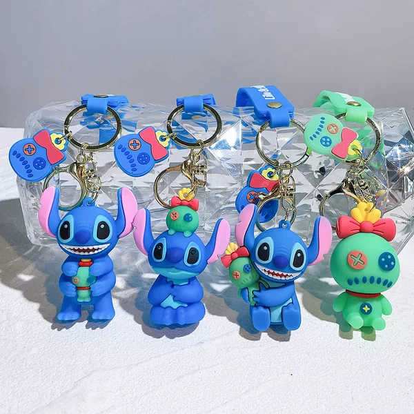 Classic Stitch Doll Keychain Accessory Pvc Claw Machine Holiday Small Gift Pendant Cross-Border