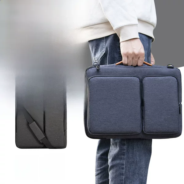 In Stock 14 15.6inch Laptop Bag Suitable for Notebook Computers, Large-Capacity Shoulder and Crossbody Bag for Commuting