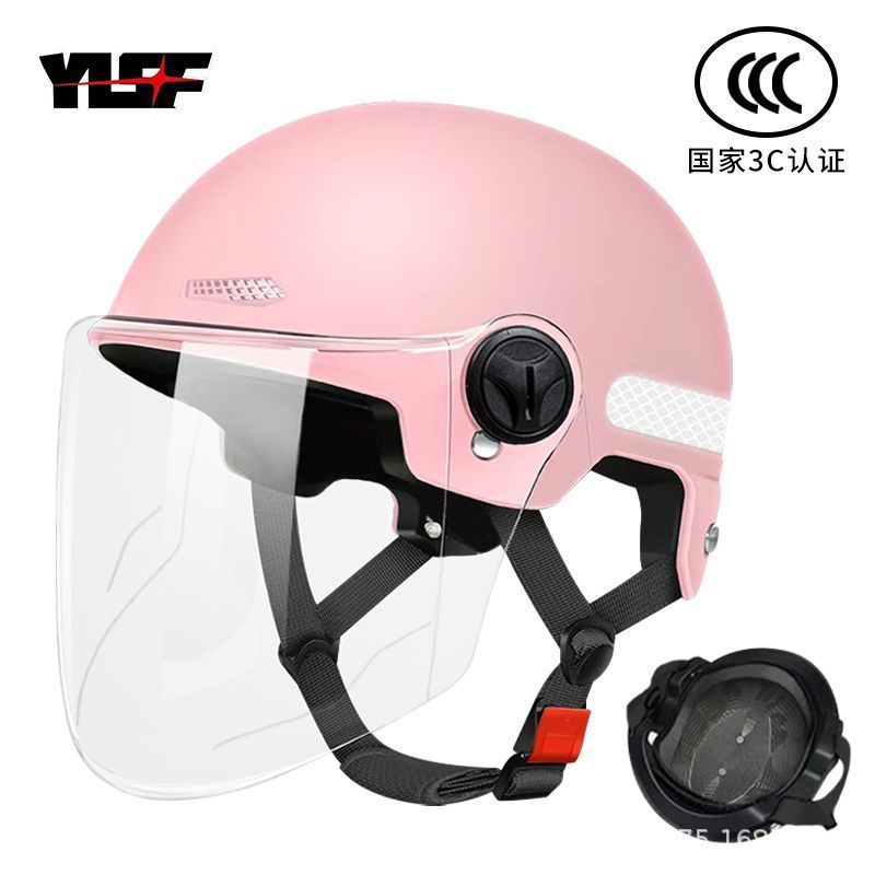 新しい国家標準認証電気自動車ヘルメット男性女性バッテリーオートバイキャップ夏ハーフヘルメットヘルメット卸売|undefined