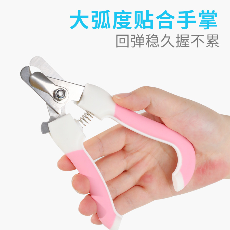 En stock al por mayor Taotao gancho para mascotas cómodo cortaúñas para mascotas con archivo de plástico perro cortaúñas tamaño pequeño