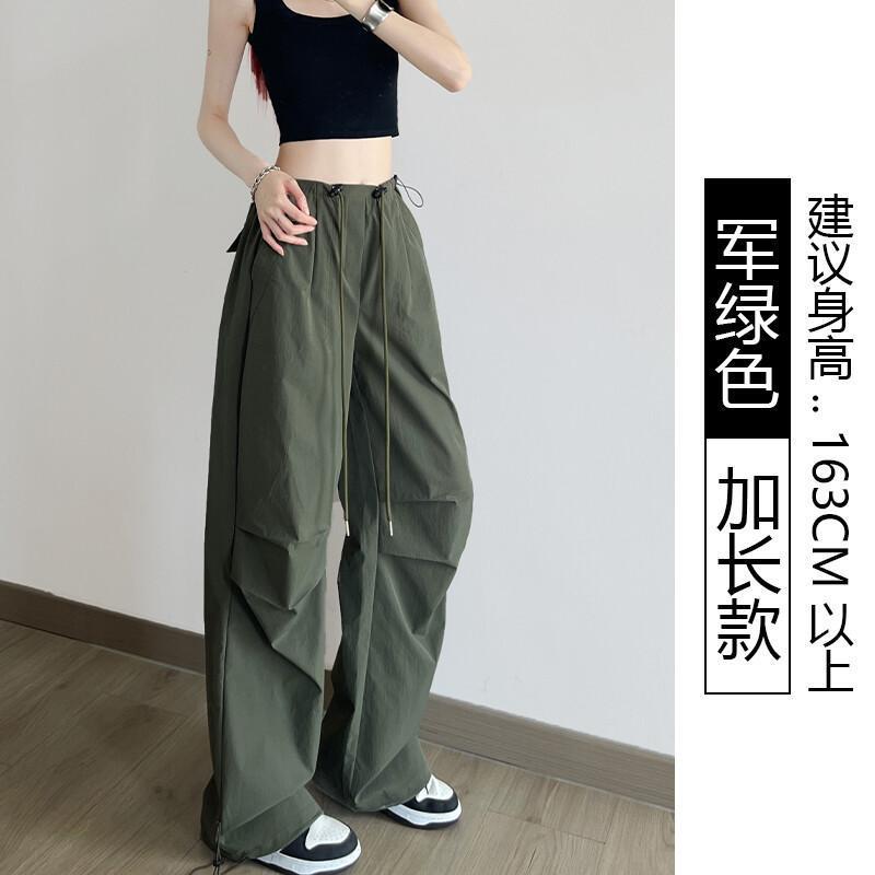 2025小红书爆款白色工装裤女款夏季薄款新款春秋美式直筒小个子|undefined