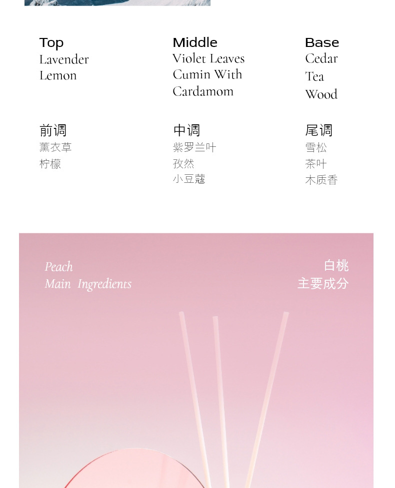 气味档案藤条香薰精油香格里拉液体香氛白桃乌龙木质香香熏伴手礼详情12