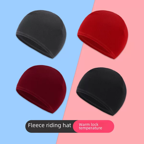 Cross-border Outdoor fleece-lined Ear Protection Warm Cap Bicycle Helmet Inner Cap Skiing Sports Cold Riding Cap