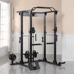 Squat Rack Bright Barbell Gantry Rack Household Commercial Fitness Equipment Multifunctional Comprehensive Trainer Smith Machine