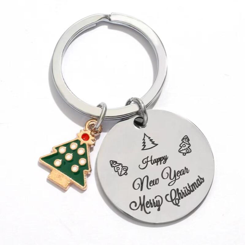 christmas圣诞节钥匙扣Newyear送朋友同事礼物挂饰圣诞节日礼物|undefined