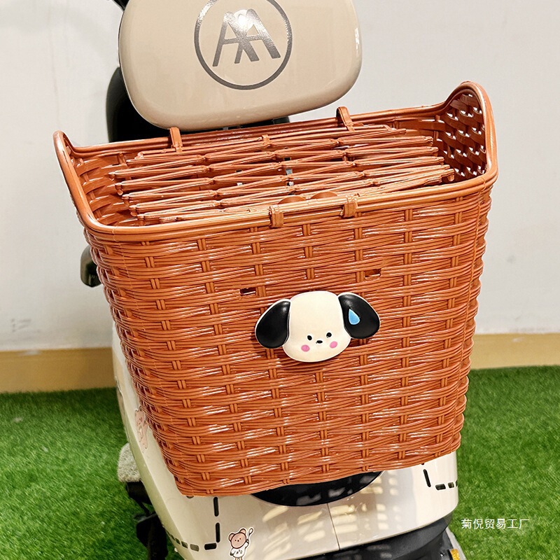 卸売電気自動車リア収納バスケットかわいい漫画オートバイバッテリーカーリアテール収納防水|undefined