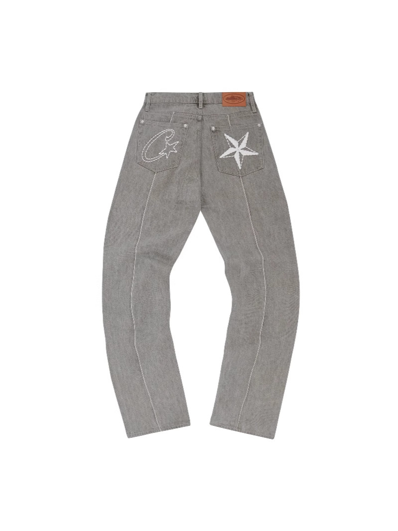 Welfare special offer!CRTZ denim jacket Alcatraz European and American embroidered denim jacket coat trouser cover 4