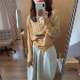 打底v领别致秋季针织衫