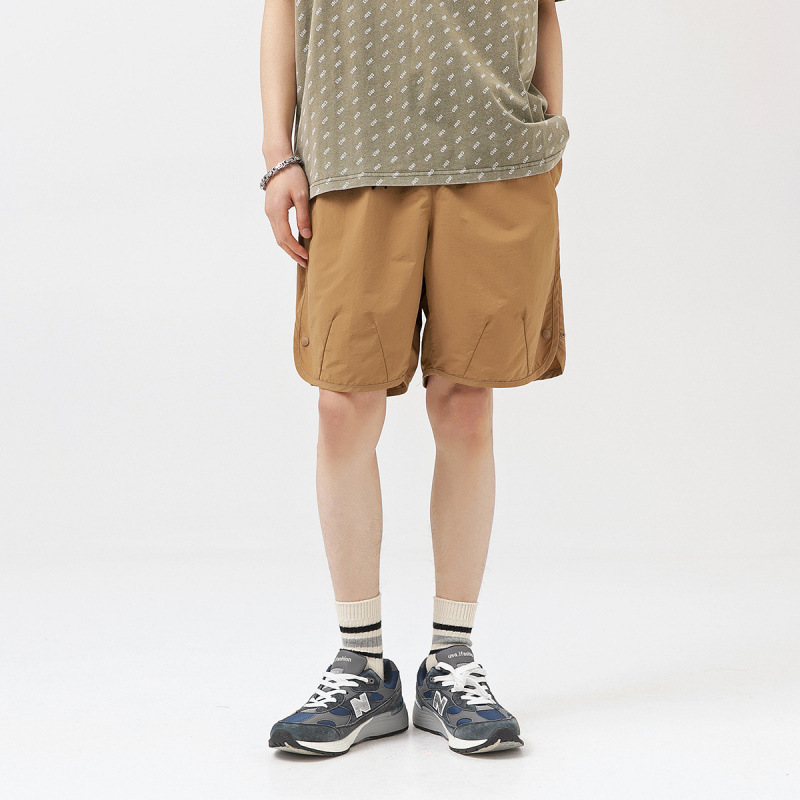 Pantalones cortos de playa de secado rápido transpirables al aire libre CLOR pantalones de cinco puntos de nailon de verano casuales sueltos para hombres S5039