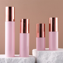 30/50/60/80ml卡罩噴霧瓶分裝燙金粉色按壓泡沫起泡乳液瓶子