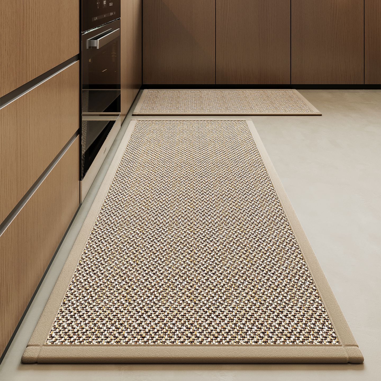 Alfombras de cocina nuevas almohadillas de cocina alfombras largas domésticas absorben aceite y agua para limpiar almohadillas de alfombras antideslizantes sin lavado y sucias