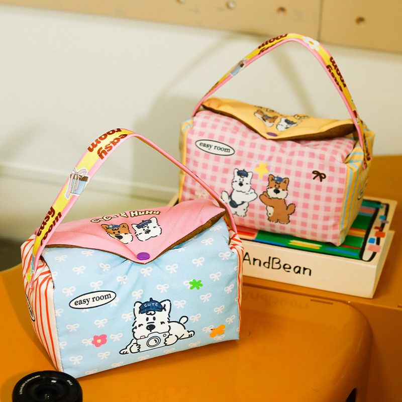 Minimalist ins-style camera bag, crossbody, large capacity, shockproof, mirrorless camera storage bag, creative cosmetic storage bag for travel