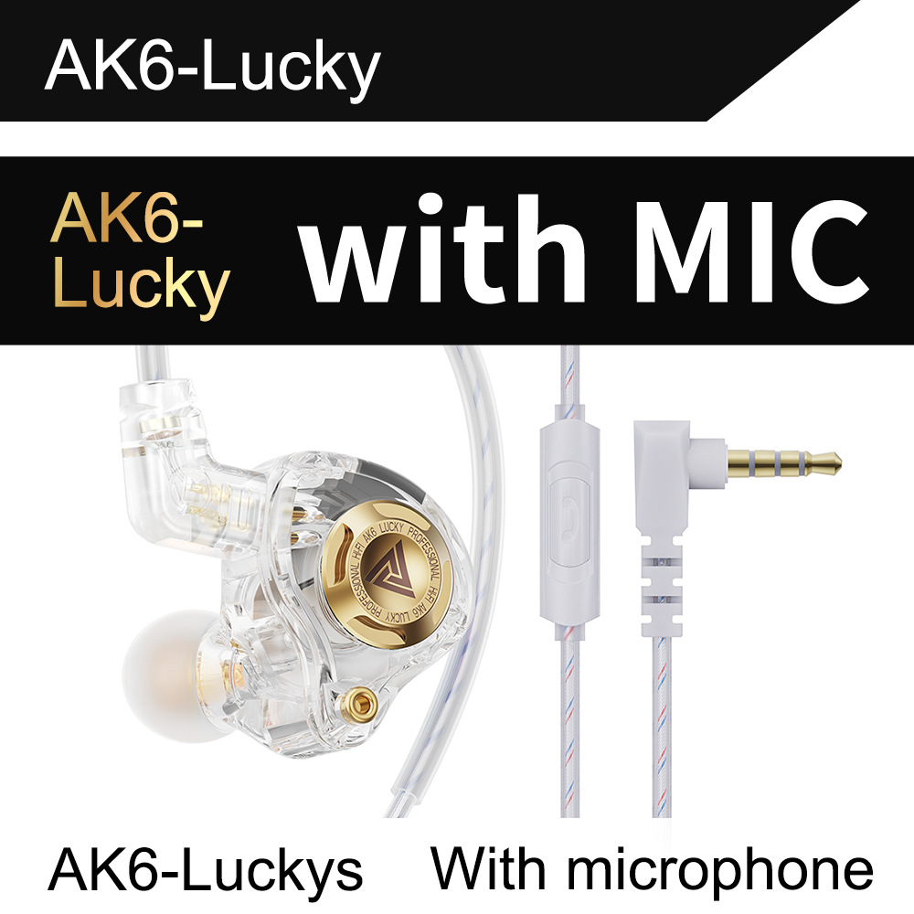 QKZ AK6 Glückliche Heavy Bass HIFI Kopfhörer Abnehmbare Kopfhörer Drei-Geschwindigkeit Einstellung Mobiltelefon Sport Kopfhörer - 9